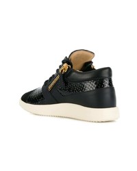 Женские черные низкие кеды от Giuseppe Zanotti Design