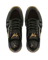 Мужские черные низкие кеды от Giuseppe Zanotti