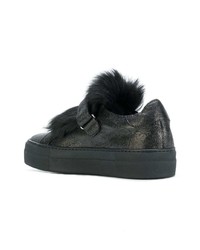 Женские черные низкие кеды от Moncler