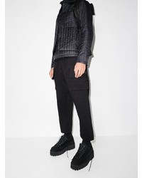 Мужские черные низкие кеды от White Mountaineering