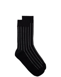 Мужские черные носки в вертикальную полоску от Haider Ackermann