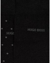Мужские черные носки в горошек от Hugo Boss
