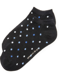 Женские черные носки в горошек от Kate Spade