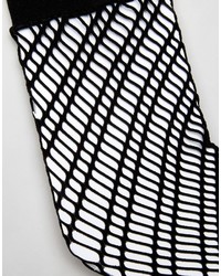Женские черные носки в крупную сеточку от Jonathan Aston