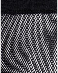 Женские черные носки в крупную сеточку от Asos