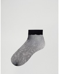 Женские черные носки в крупную сеточку от Leg Avenue