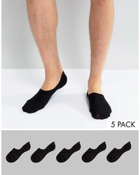 Мужские черные носки-невидимки от Asos