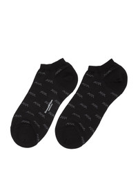 Мужские черные носки-невидимки от Ermenegildo Zegna