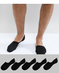 Мужские черные носки-невидимки от New Look