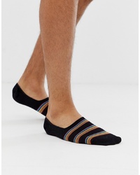 Мужские черные носки-невидимки от Paul Smith