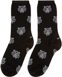 Женские черные носки с принтом от Kenzo