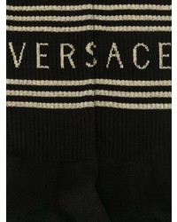 Мужские черные носки с принтом от Versace