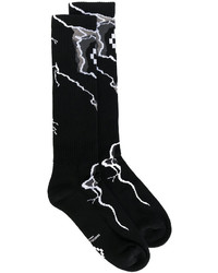 Мужские черные носки с принтом от Marcelo Burlon County of Milan