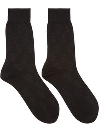 Мужские черные носки от Alexander McQueen