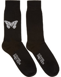 Мужские черные носки от Alexander McQueen