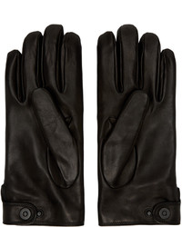 Мужские черные перчатки от Lanvin