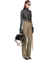 Женские черные перчатки от Loewe