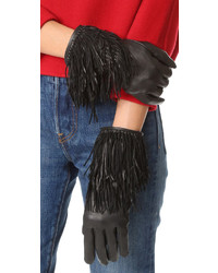 Женские черные перчатки от Agnelle