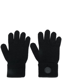 Мужские черные перчатки от DSQUARED2