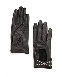 Женские черные перчатки от Eleganzza