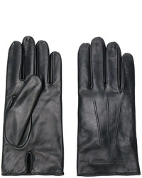 Мужские черные перчатки от Emporio Armani