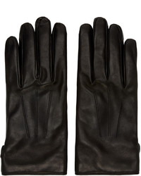 Мужские черные перчатки от Lanvin