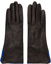 Женские черные перчатки от Loewe