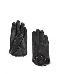 Женские черные перчатки от Moltini