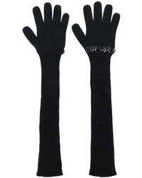 Женские черные перчатки от No.21