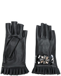 Женские черные перчатки от Twin-Set