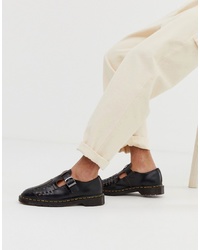 Мужские черные плетеные сандалии от Dr. Martens