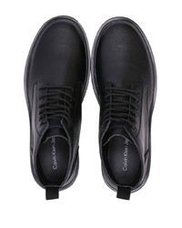 Мужские черные повседневные ботинки из плотной ткани с принтом от Calvin Klein