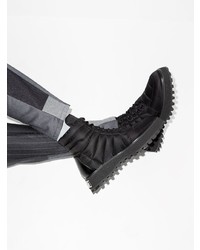 Мужские черные рабочие ботинки из плотной ткани от Dolce & Gabbana