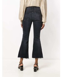 Черные рваные джинсы-клеш от 3x1