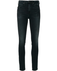 Черные рваные джинсы скинни от CK Calvin Klein