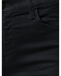 Черные рваные джинсы скинни от J Brand