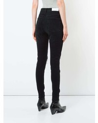 Черные рваные джинсы скинни от RE/DONE