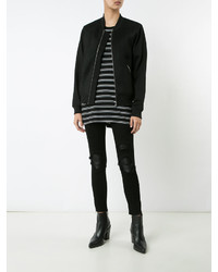 Черные рваные джинсы скинни от Amiri