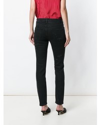 Черные рваные джинсы скинни от Dolce & Gabbana