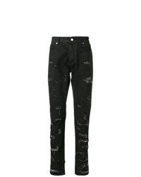 Мужские черные рваные джинсы от Alyx
