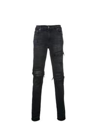 Мужские черные рваные джинсы от Amiri