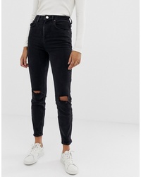 Женские черные рваные джинсы от ASOS DESIGN
