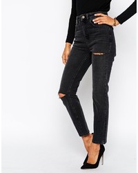 Женские черные рваные джинсы от Asos