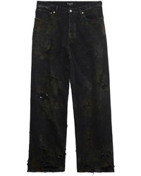 Мужские черные рваные джинсы от Balenciaga