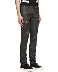 Мужские черные рваные джинсы от Off-White