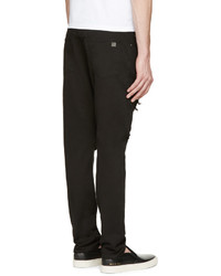 Мужские черные рваные джинсы от Palm Angels