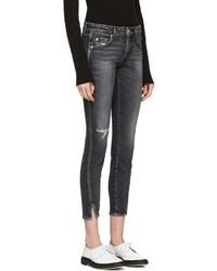 Женские черные рваные джинсы от Amo