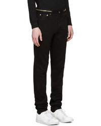 Мужские черные рваные джинсы от Givenchy