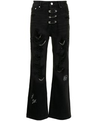Мужские черные рваные джинсы от C2h4