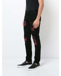 Мужские черные рваные джинсы от God's Masterful Children